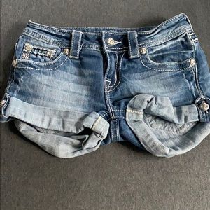 Miss me blue jean shorts